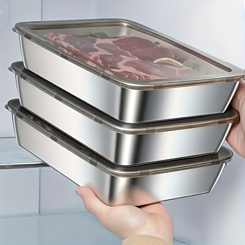 3pcs Stainless Steel Food Storage Containers