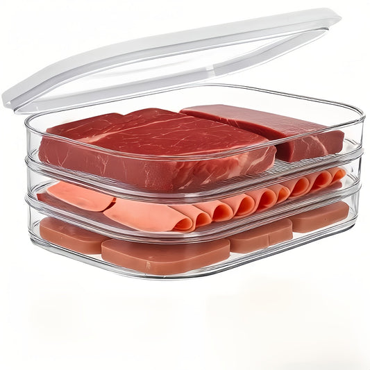 1/2/3/4-Piece Transparent Food Storage Container Set