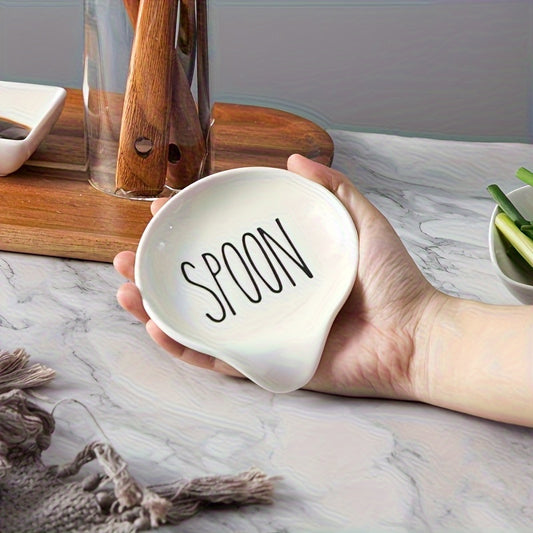1pc/2pcs ceramic spoon rack