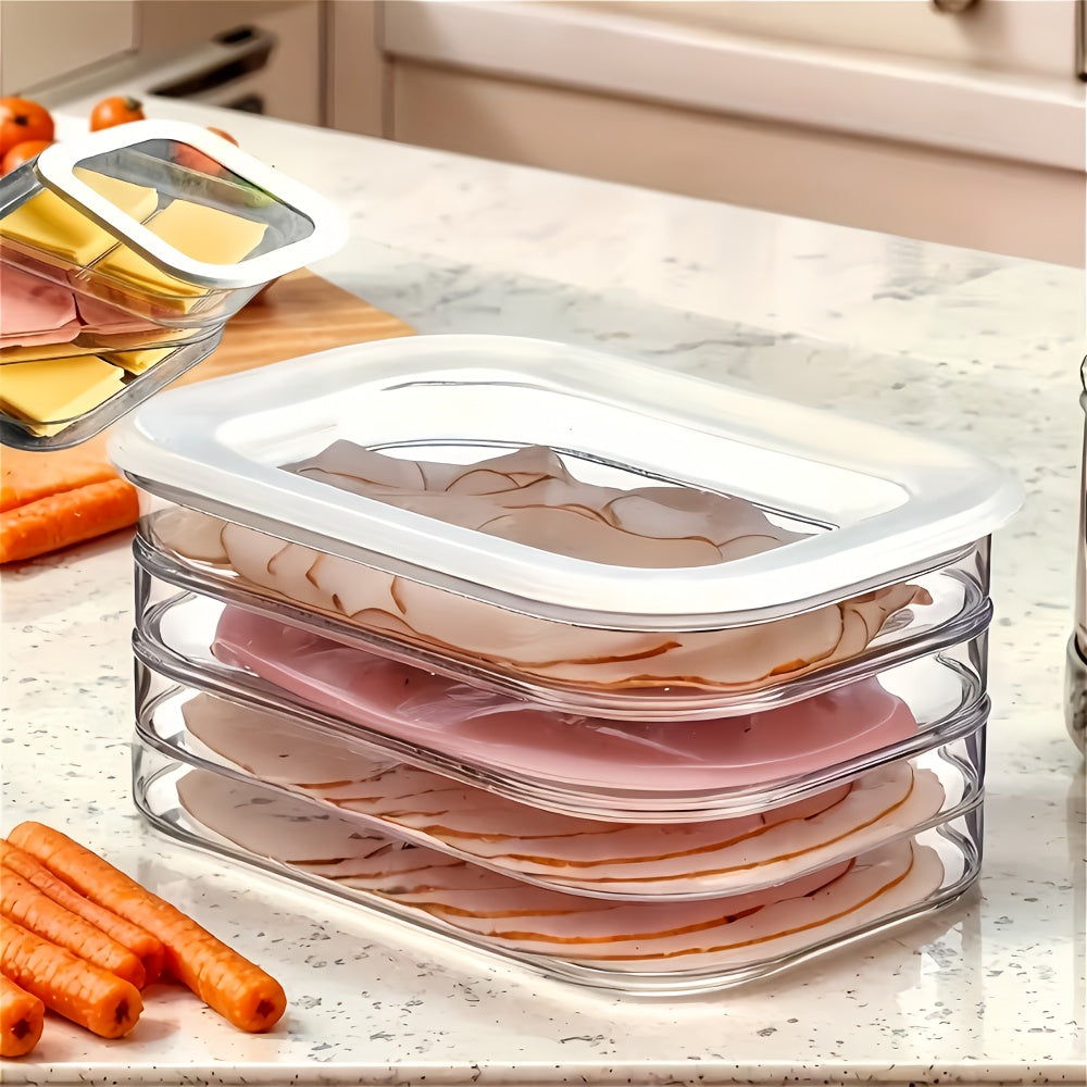 1/2/3/4-Piece Transparent Food Storage Container Set