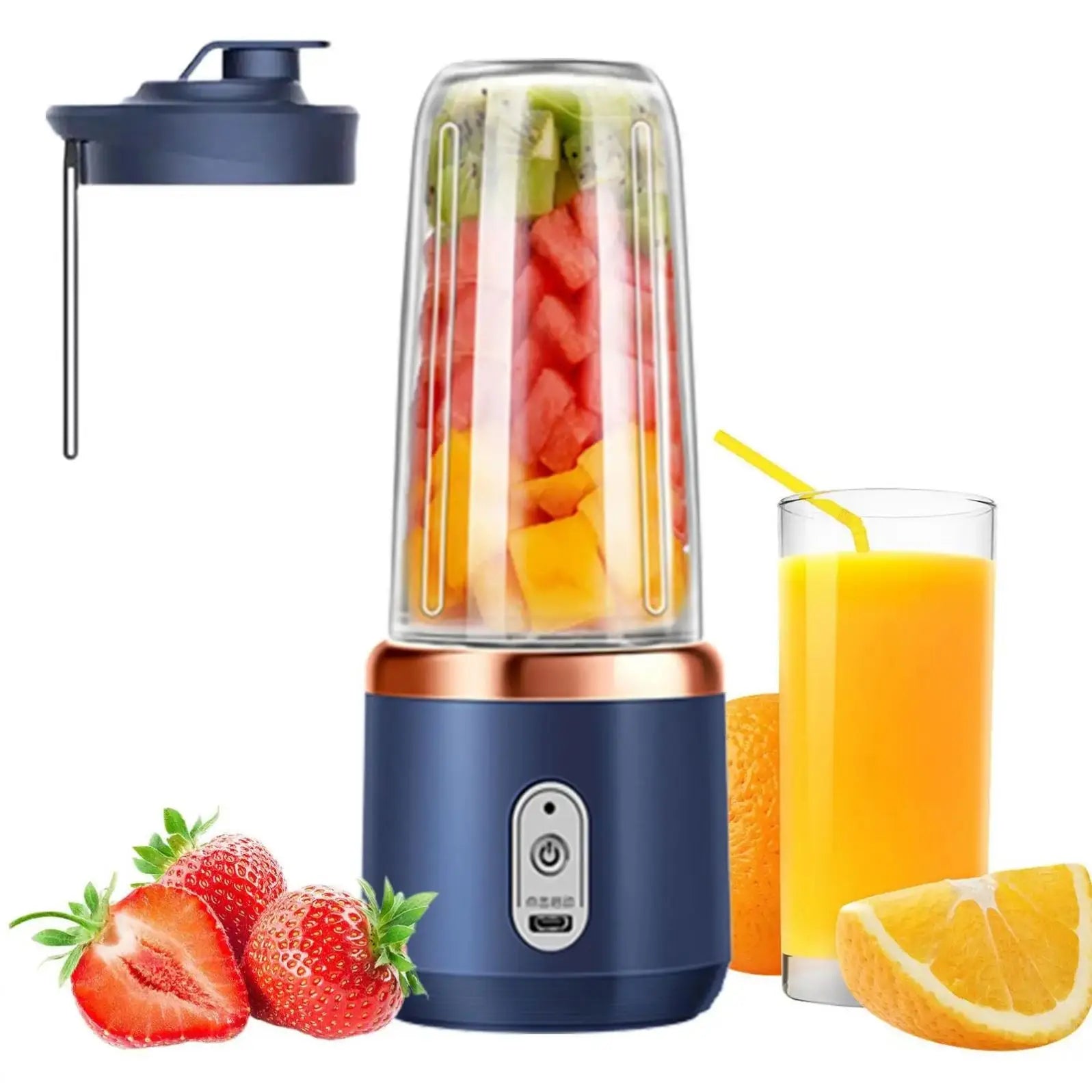 400ml Usb Rechargeable Electric Personal Blender Mini Portable Blender for Fresh Juice Juicer