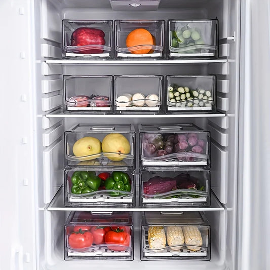 1pc Kitchen refrigerator storage box drawer