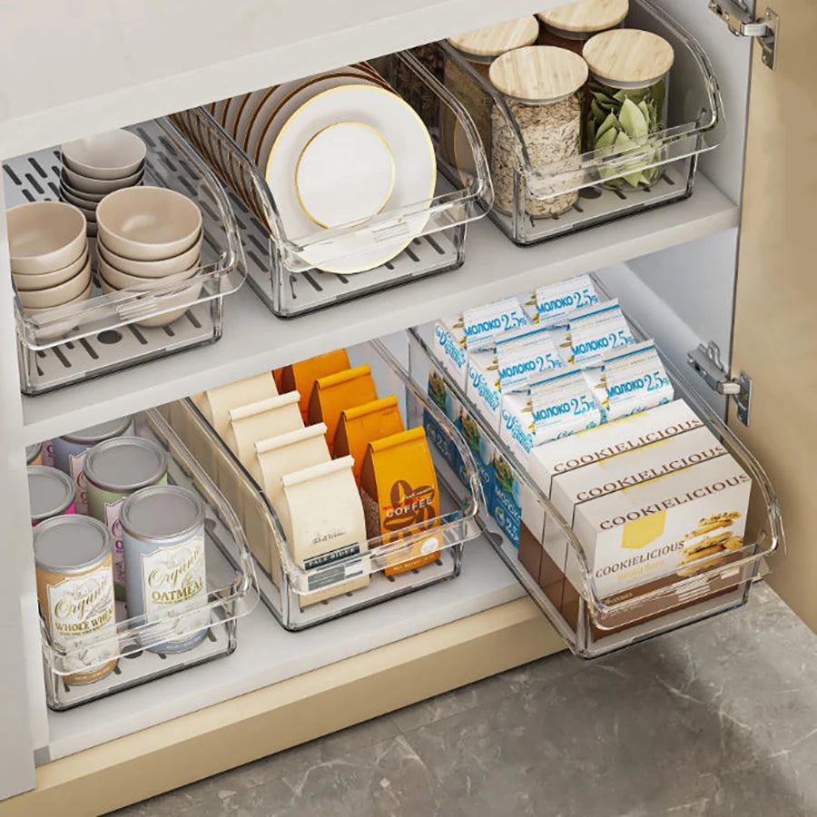 Fridge Organizers and Storage Containers for Fruit, Vegetable, Food, Drinks