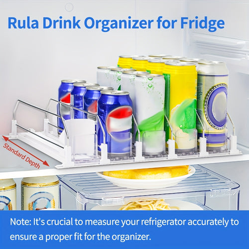 3/4/5 Set, Beverage Pusher Drink Propeller, Refrigerator Bottle And Can Storage Box
