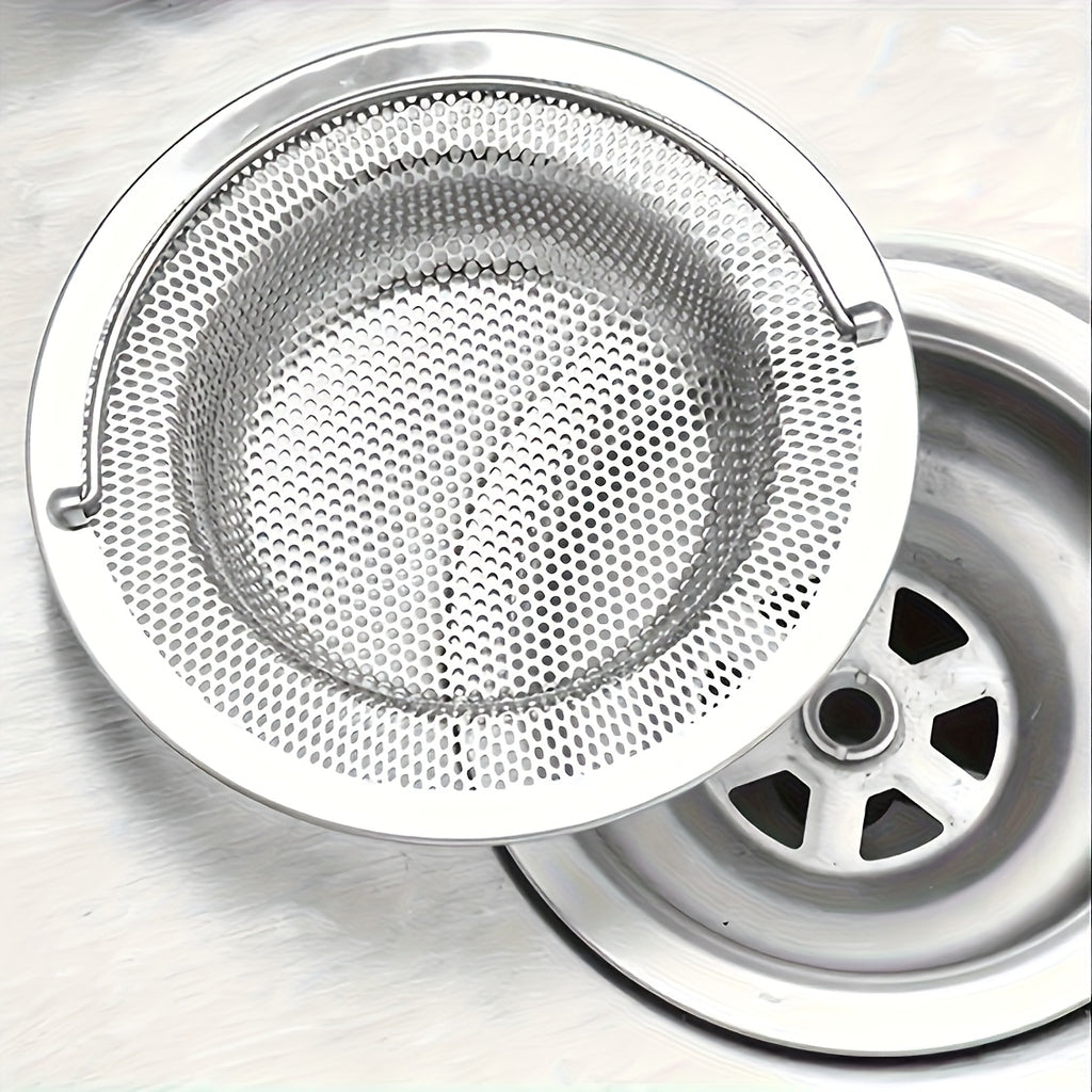 Stainless steel sink filter with handle